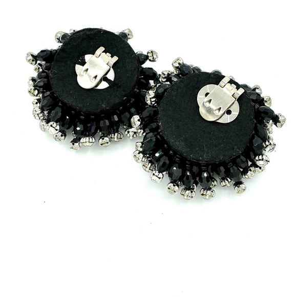 Pair of sparkling aggregates to embellish shoes, jackets or hats. Black & White. - Picture 10 of 16